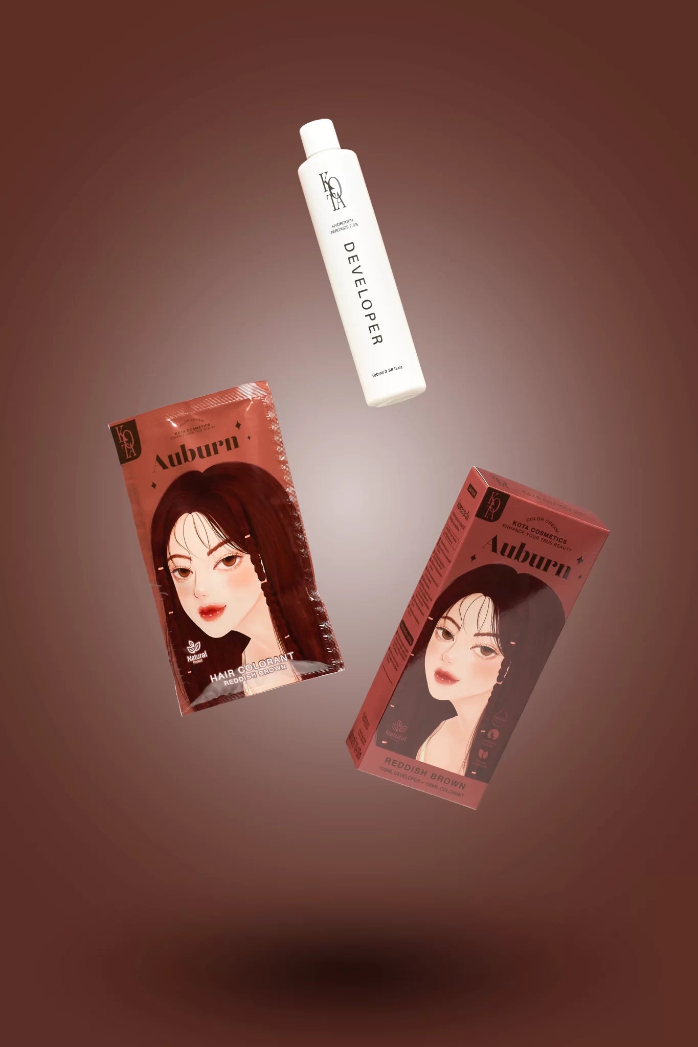 Kota Cosmetics Hair Color Cream (Reddish Brown)