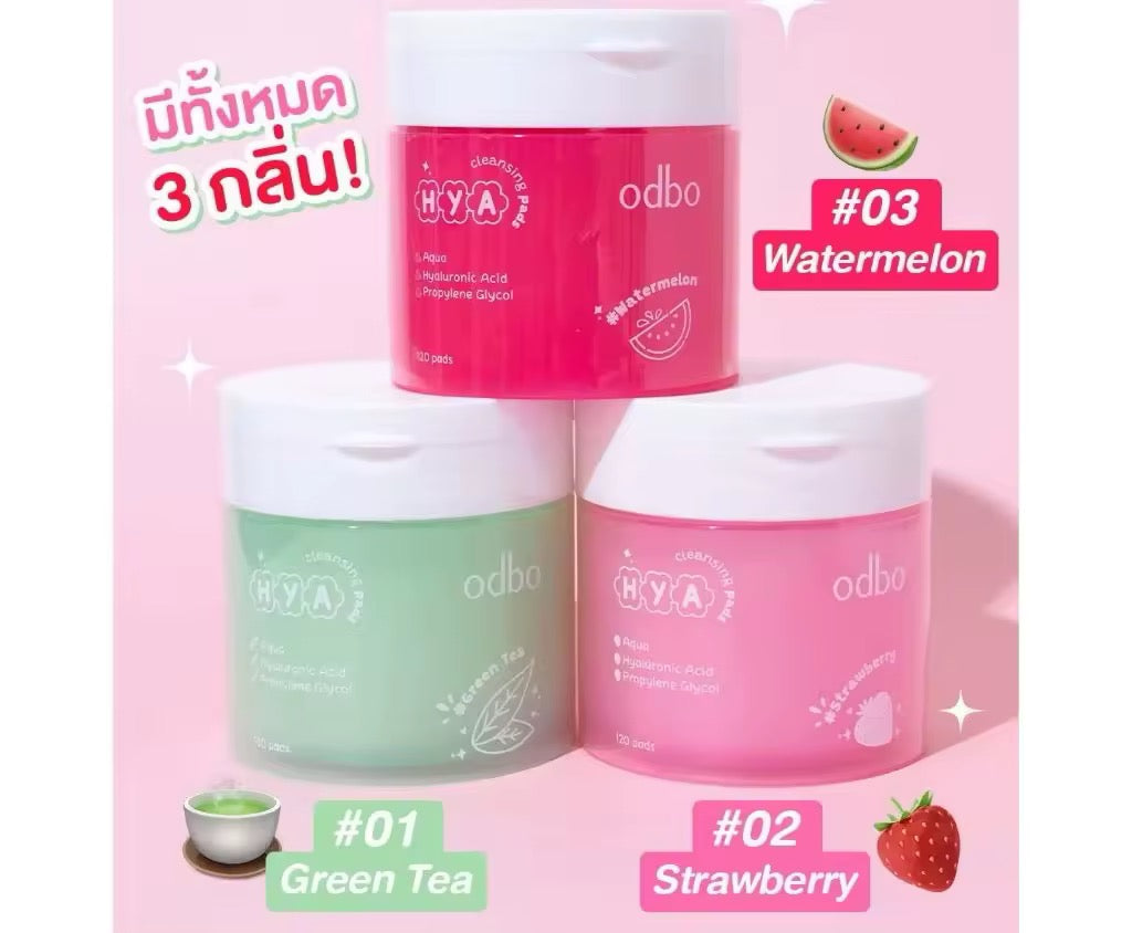 ODBO HYA 2-in-1 Cleansing Pads ( Green Tea )