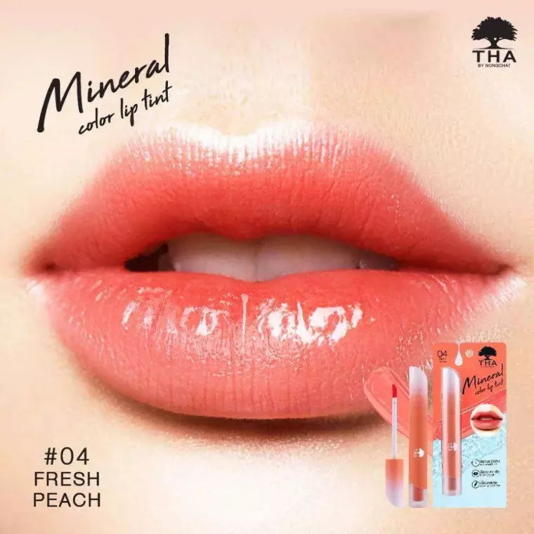 THA By Nongchat Mineral Color Lip Tint (04 Fresh Peach)