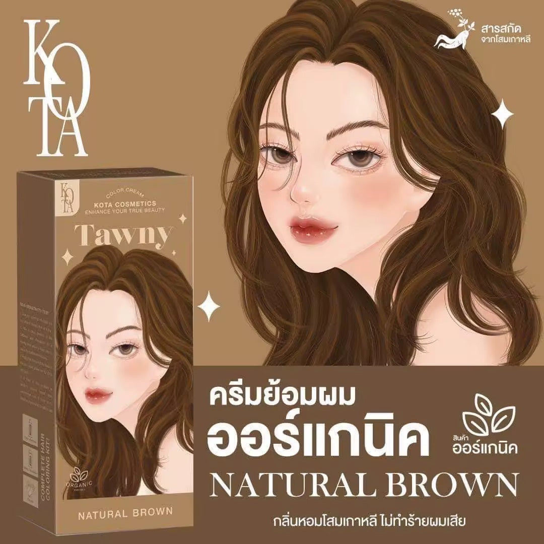 Kota Cosmetics hair color cream (Tawny Natural Brown)